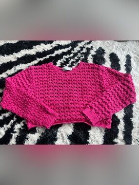 Free People cropped knit sweater